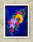 Unframed fine art print of The Color of Happiness, a floral painting by Kris Horton