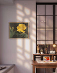 canvas print framed in oak floating frame painting by Kris Horton Beauty Among Thorns