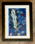 Abstract feather painting by Kris Horton