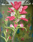 Indian Paintbrush floral painting by Kris Horton.