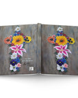 front and back cover of a journal with Cross in Bloom painting by Kris Horton