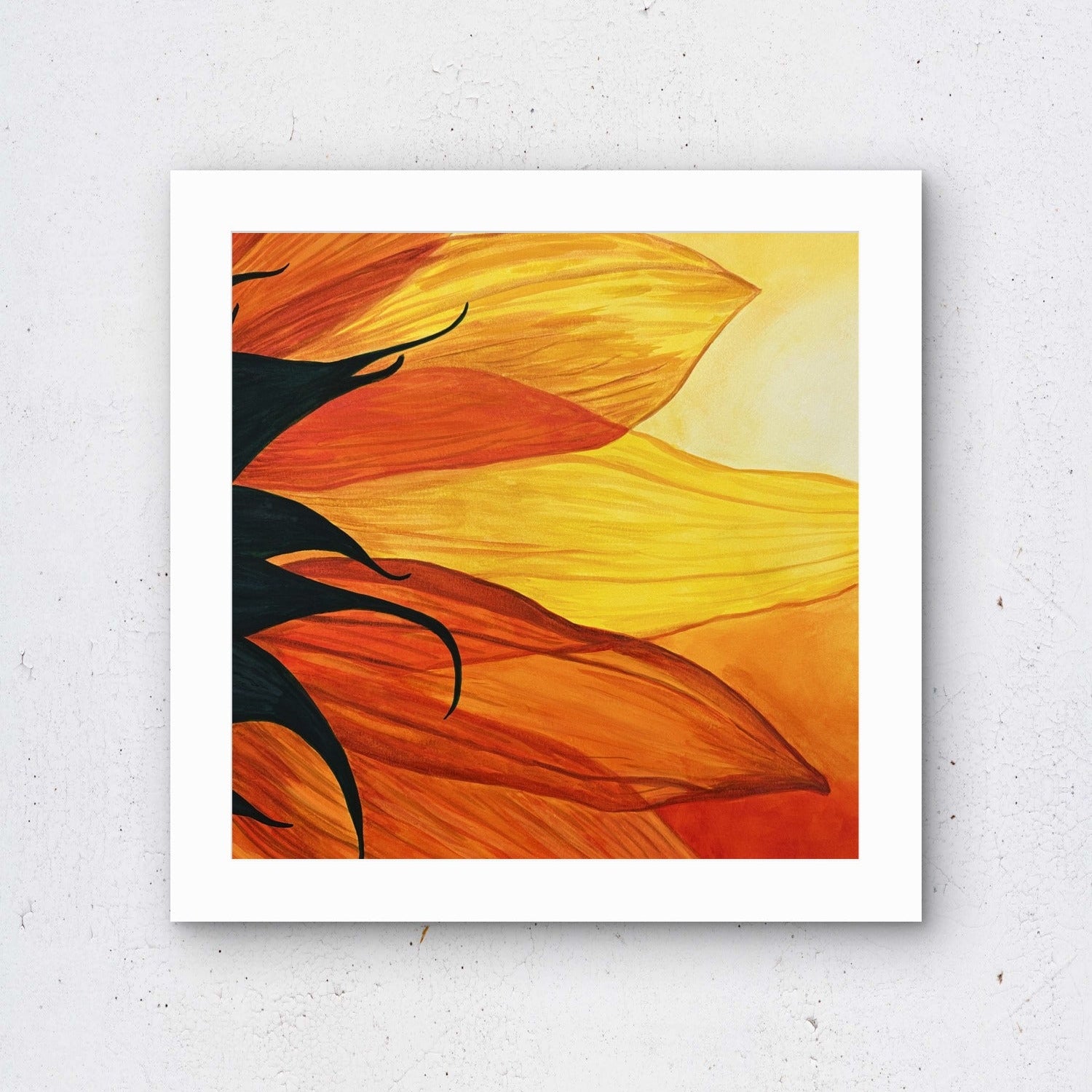 Unframed paper print of the painting Petals in the Sun by Kris Horton