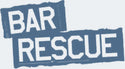 Logo with 'BAR RESCUE' text on a blue background