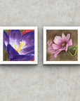 Garden Jewels floral mini print set paintings by Kris Horton