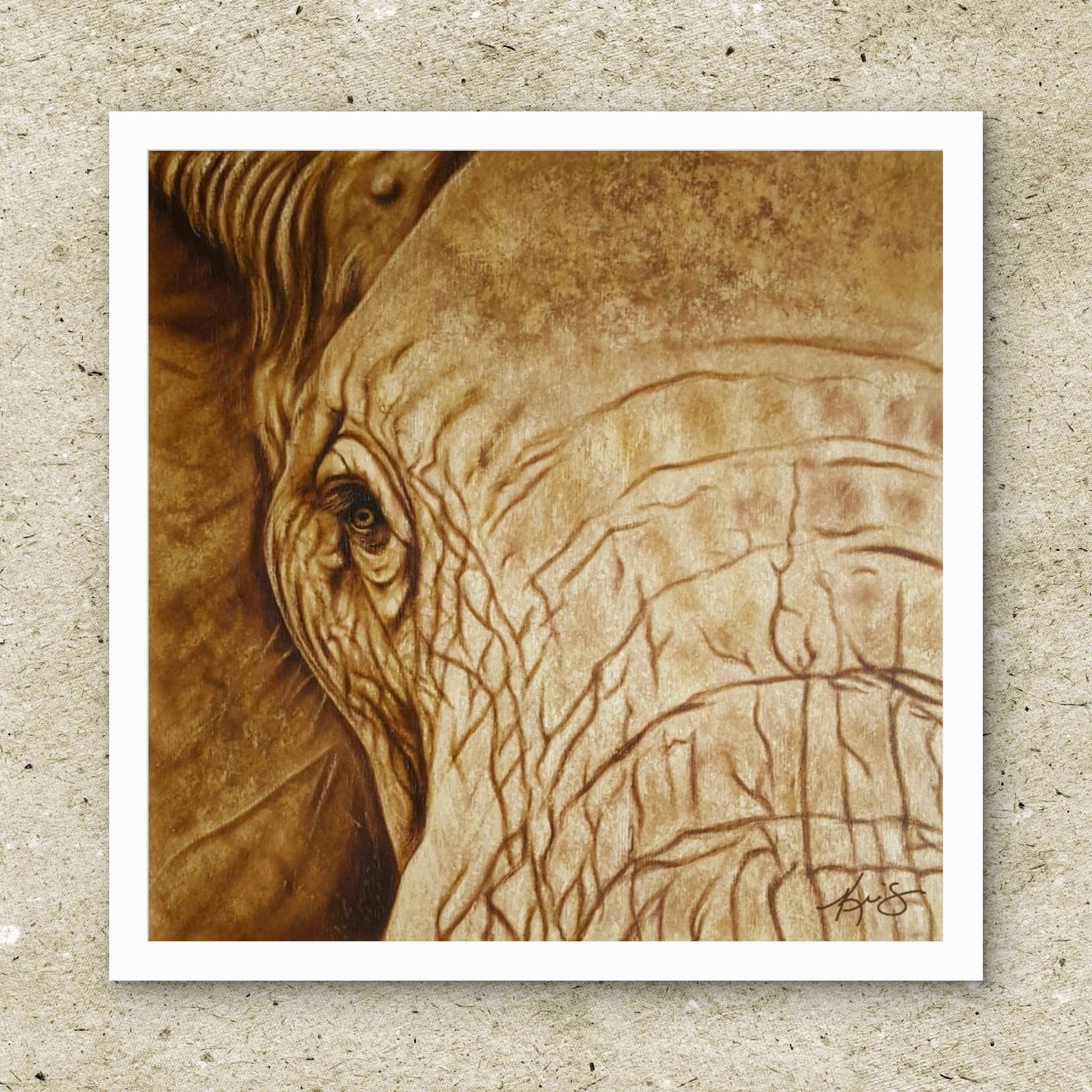 Paper fine art print of Strength and Honor a painting by Kris Horton