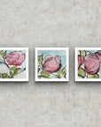 Abstract floral mini print set by Kris Horton on fine art paper