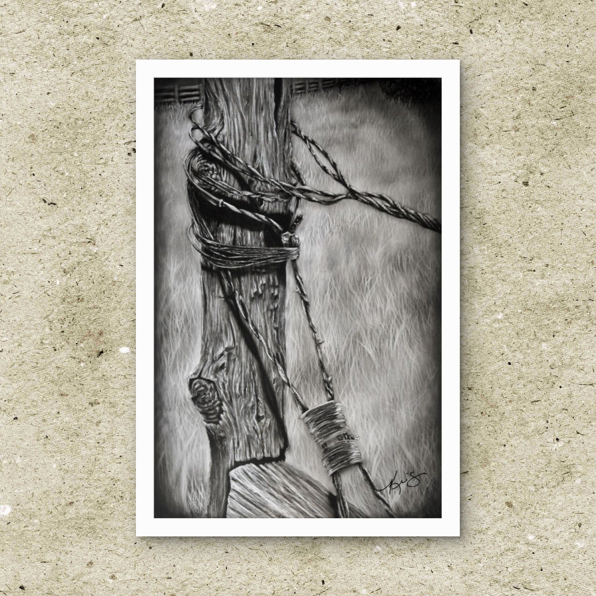 Unframed paper fine art print of Bound a painting by Kris Horton