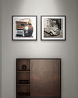 Framed built to last mini print set by Kris Horton of vintage trucks