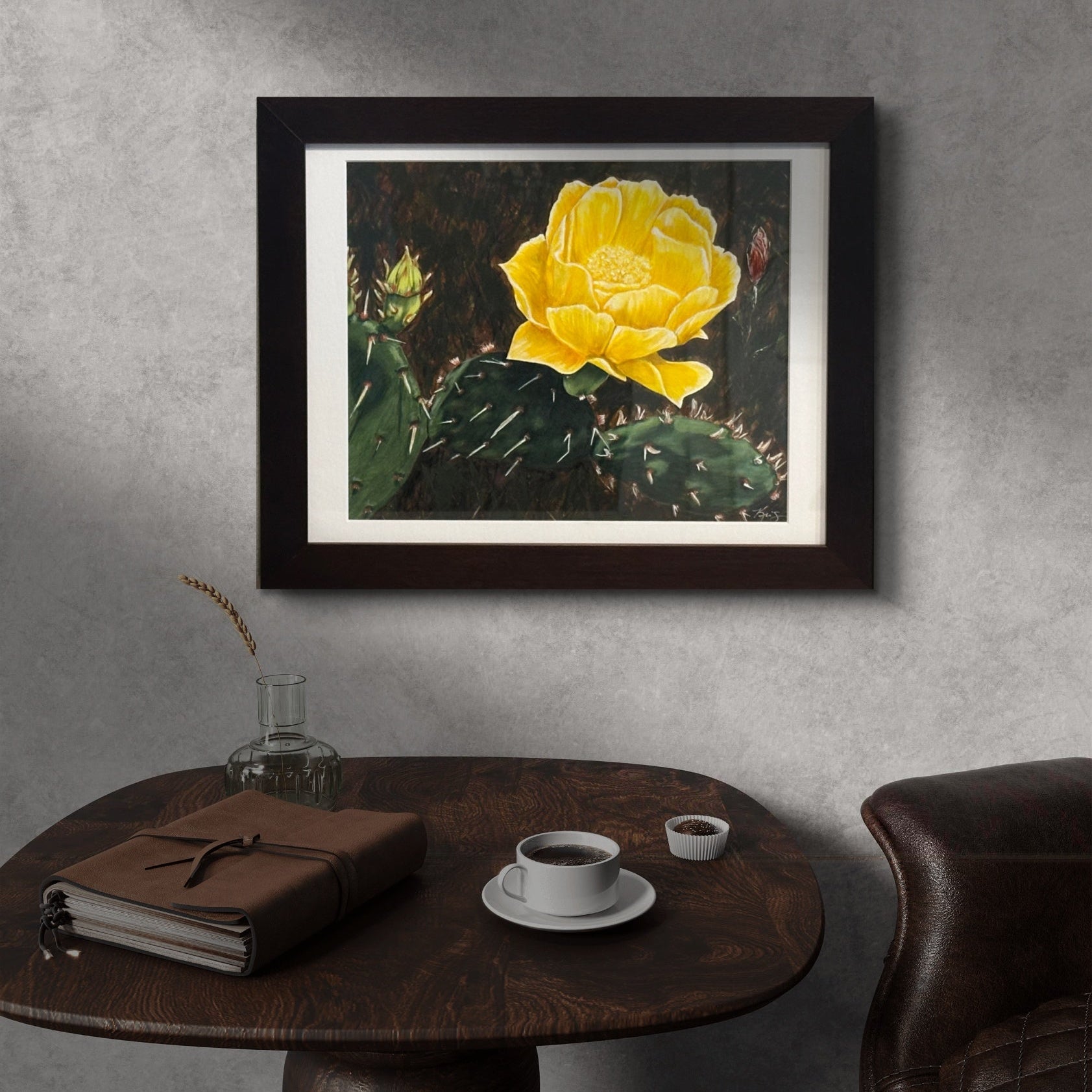 Painting Beauty Among Thorns by Kris Horton a floral cactus painting 