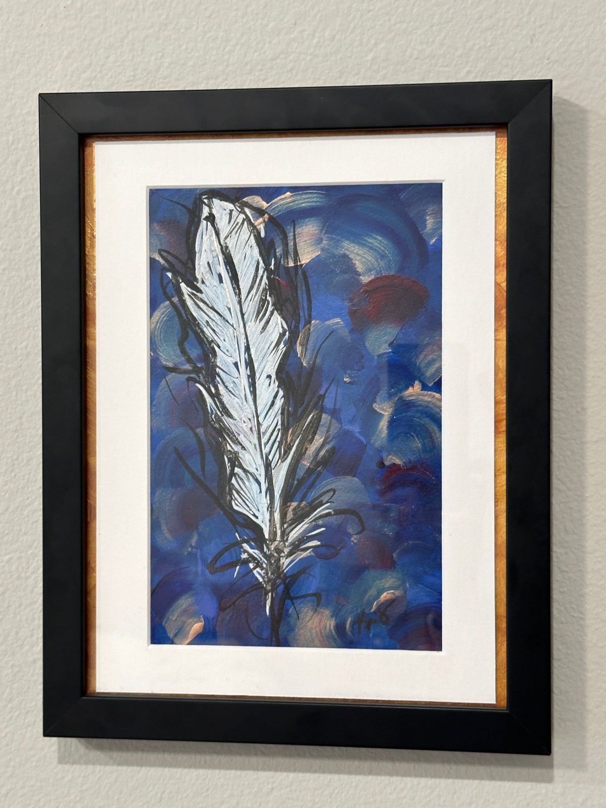 A Feathered Thought by Kris Horton abstract painting