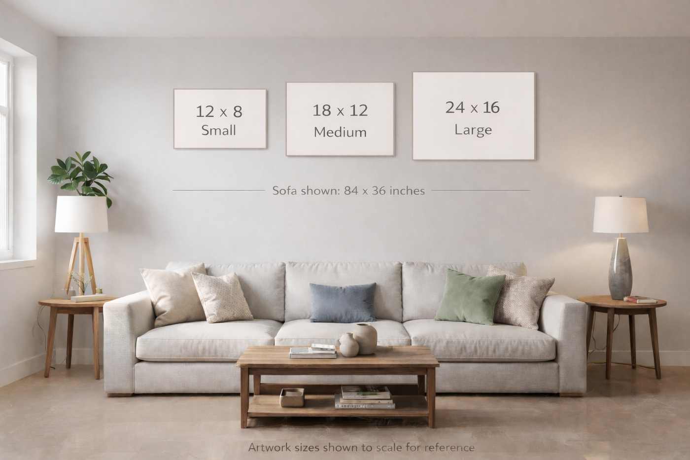 Artwork size chart