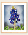 Texas Bloom No. 1 painting by Kris Horton of a bluebonnet.